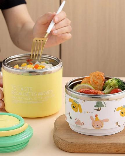 Cartoonistic Double Layer SS Lunch Box (aa240)