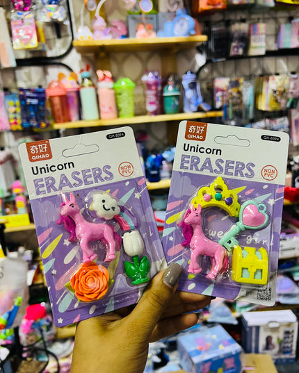 Unicorn Eraser Set