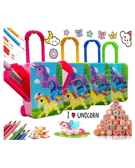 Unicorn Trolley Sharpener and Eraser