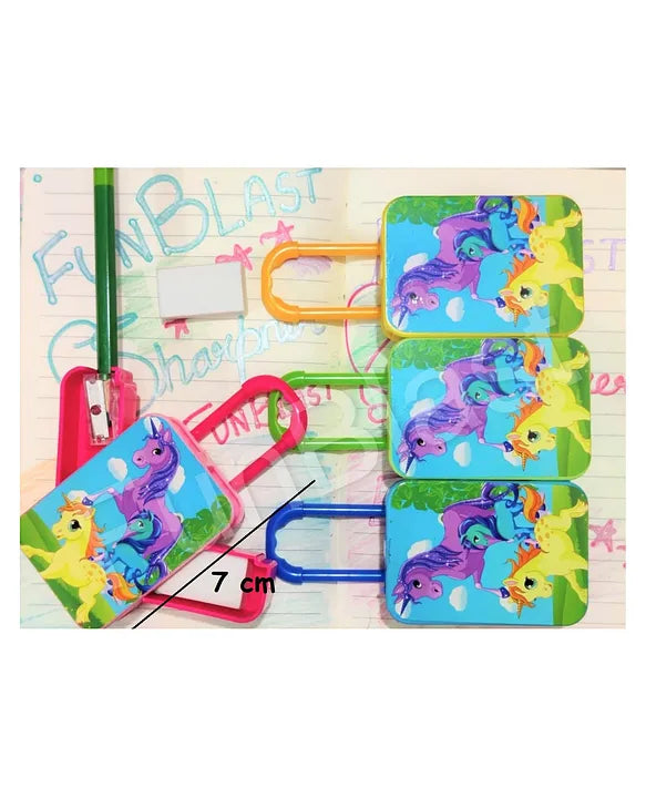 Unicorn Trolley Sharpener and Eraser