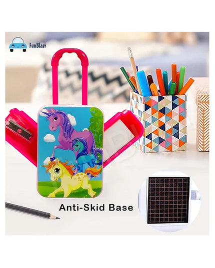 Unicorn Trolley Sharpener and Eraser