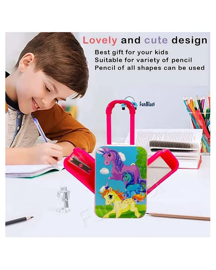 Unicorn Trolley Sharpener and Eraser