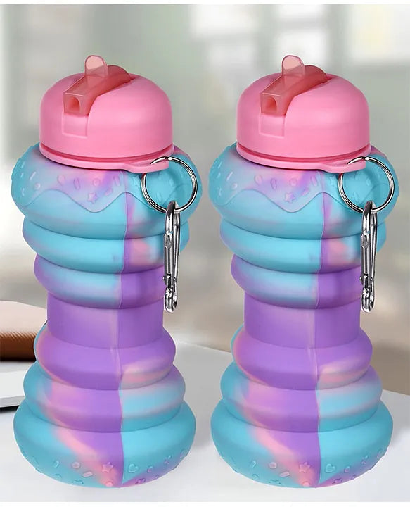 Foldable Silicone Sipper Water Bottle