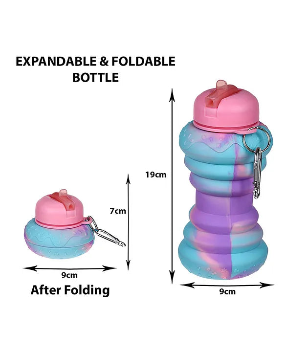 Foldable Silicone Sipper Water Bottle