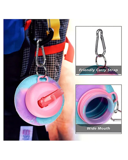 Foldable Silicone Sipper Water Bottle