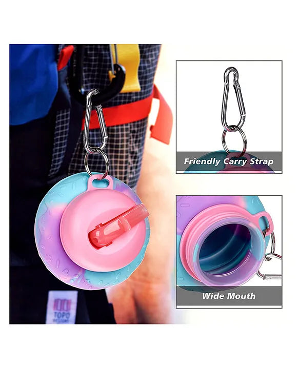 Foldable Silicone Sipper Water Bottle