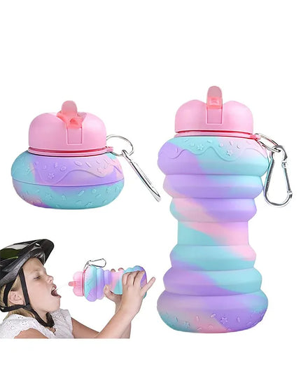 Foldable Silicone Sipper Water Bottle