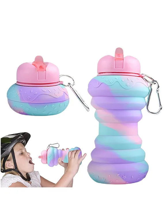 Foldable Silicone Sipper Water Bottle