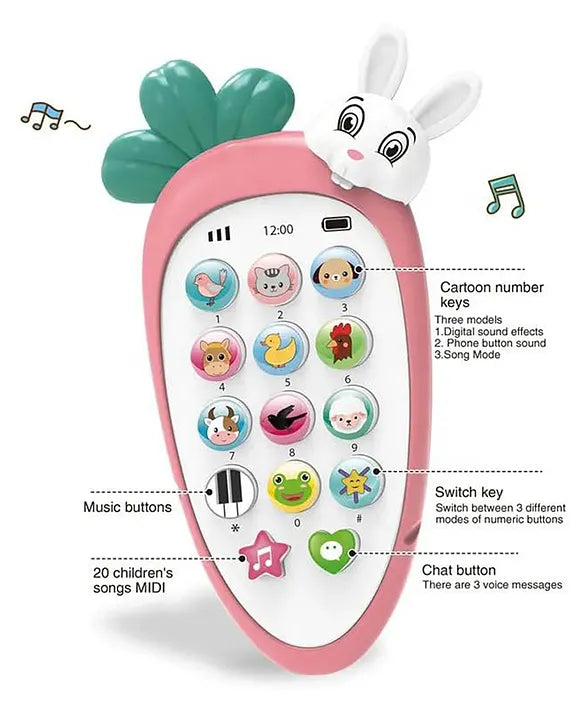 Kids rabbit mobile phone