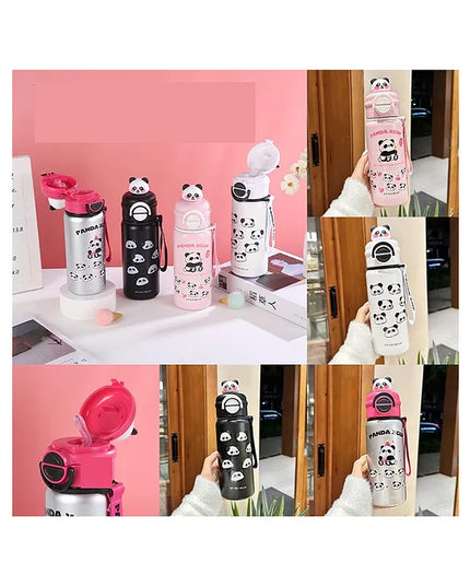 Panda steel water bottle