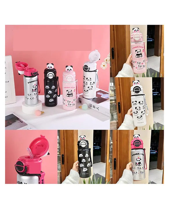 Panda steel water bottle