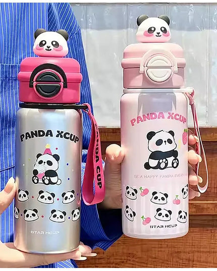 Panda steel water bottle