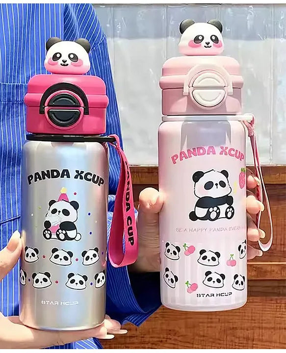 Panda steel water bottle