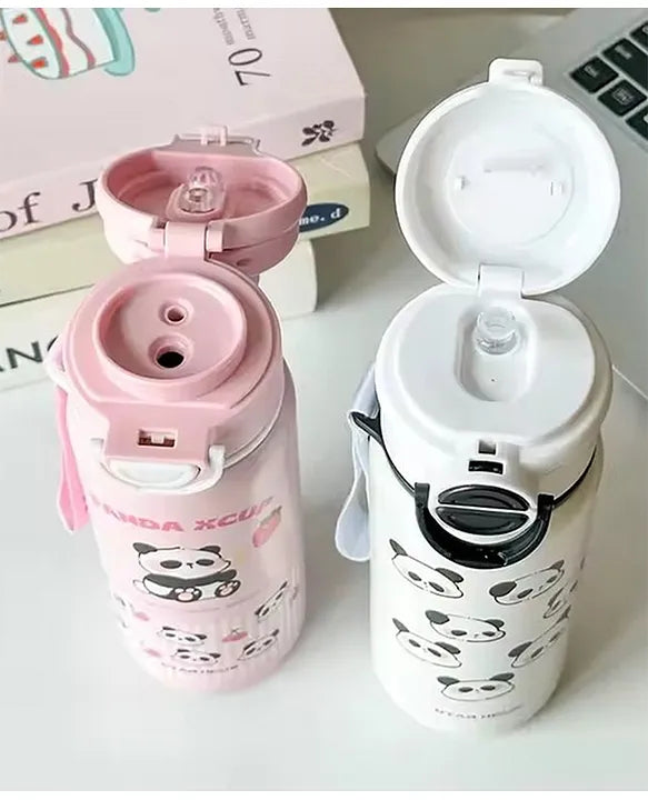 Panda steel water bottle