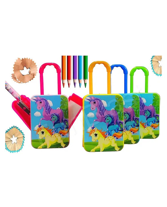 Unicorn Trolley Sharpener and Eraser