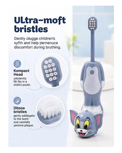 Tom and Jerry Cartoon Character Kids Toothbrush Holder with Cover | Cute Bathroom Organizer Any Colour (Copy) (Copy)