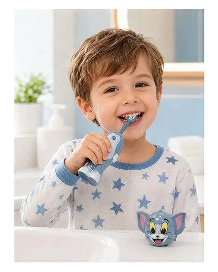 Tom and Jerry Cartoon Character Kids Toothbrush Holder with Cover | Cute Bathroom Organizer Any Colour (Copy) (Copy)