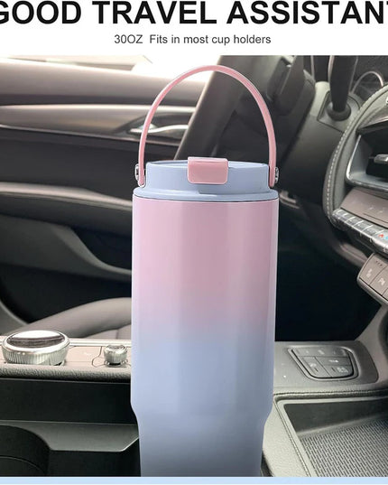 Pastel Dual Shade Tumbler With Handle