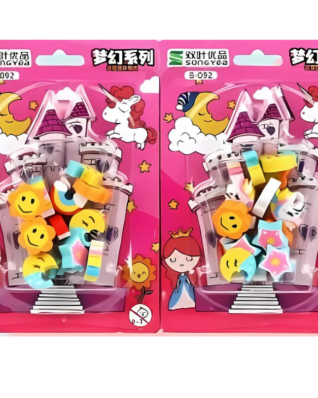 Unicorn Eraser Set