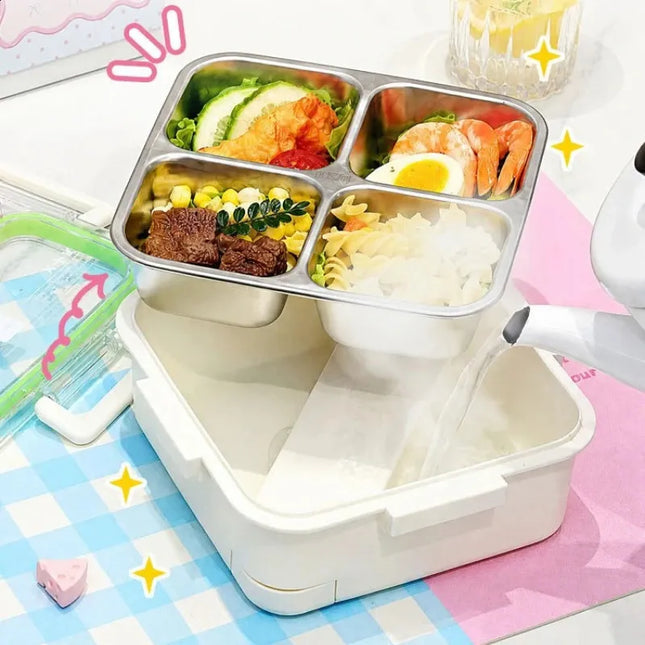 4-in-1 Rainbow Lunch Box