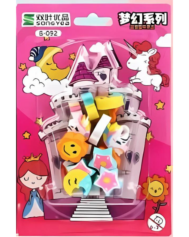 Unicorn Eraser Set