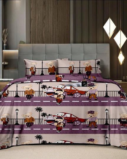 Cartoon Printed Bedsheet