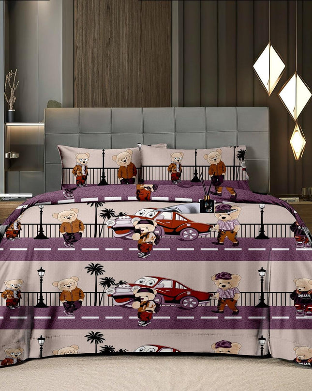 Cartoon Printed Bedsheet