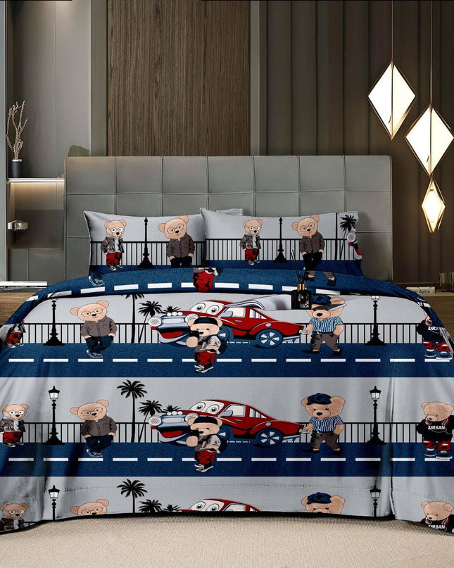 Cartoon Printed Bedsheet