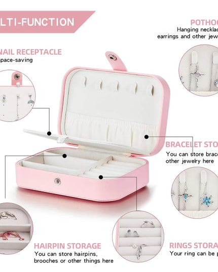 Compact Double Layer jewellery Box Organizer