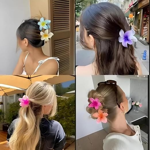 Flower claw clip