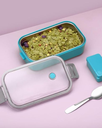 Stainless Steel 2 Compartment Lunch Box