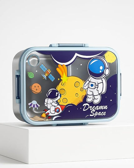 3 Compartment Steel Lunch Box