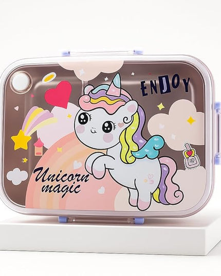 3 Compartment Steel Lunch Box