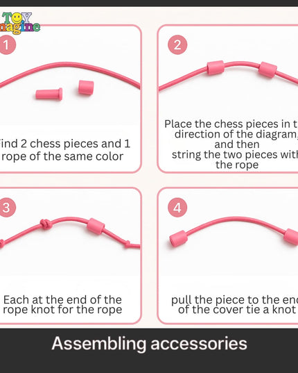 Rope Logic Puzzle Game | Brain Teaser Untangling Challenge for Kids & Adults | Multi-Level Strategy Board Games for Family Play, Travel Fun | Motor Skill & Problem-Solving Development