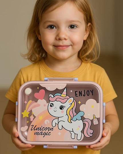 3 Compartment Steel Lunch Box