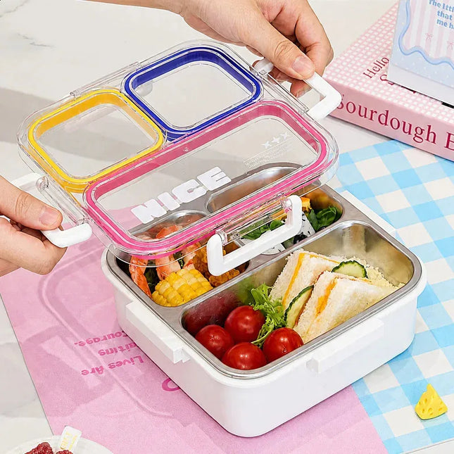 4-in-1 Rainbow Lunch Box