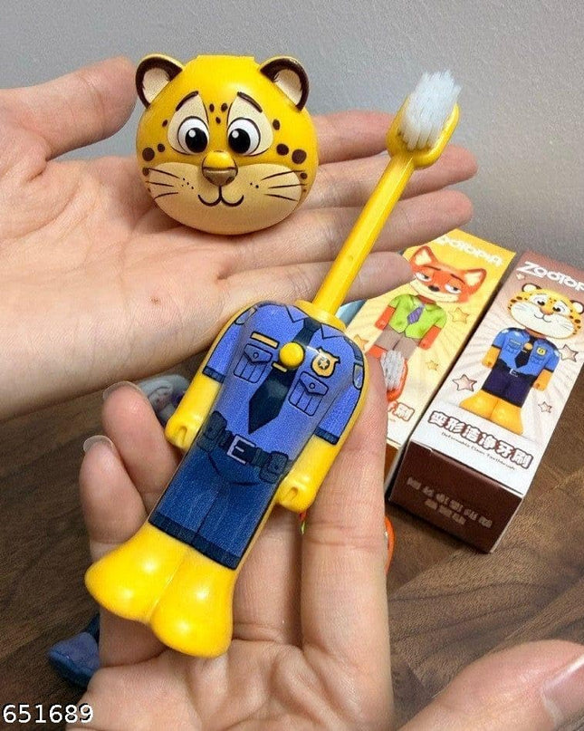 Zootopia Cartoon Character Kids Toothbrush Holder with Cover | Cute Bathroom Organizer Any Colour
