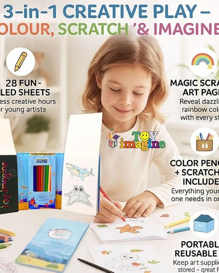 3 in 1 Coloring book set