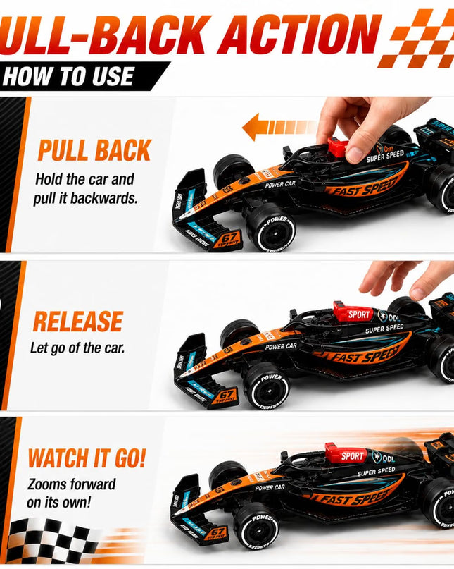Formula 1 1:43 Scale Diecast Racing Car Set – High-Speed F1 Model Toy Cars for Kids, Collectors & Motorsport Enthusiasts TV6902 Regular