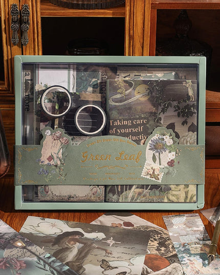 Vintage Aesthetic Journaling Set with Stickers