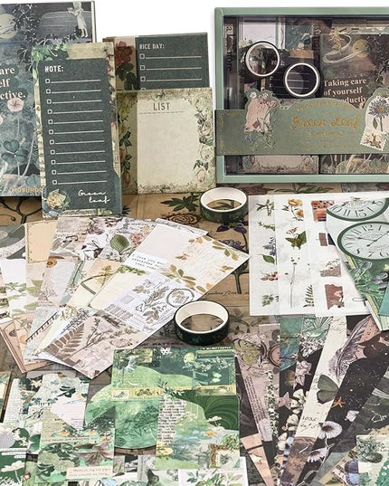 Vintage Aesthetic Journaling Set with Stickers