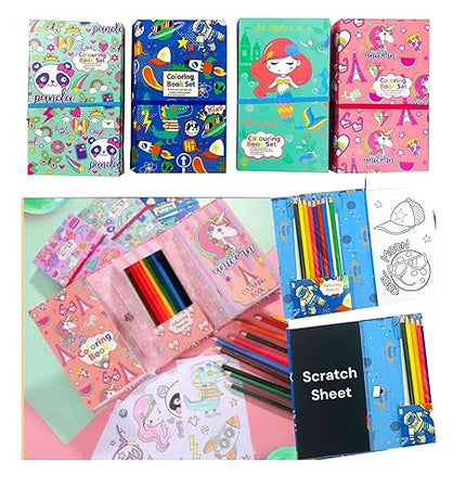 3 in 1 Coloring book set