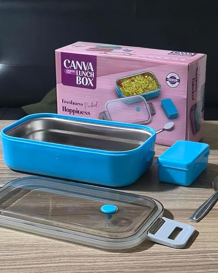Stainless Steel 2 Compartment Lunch Box
