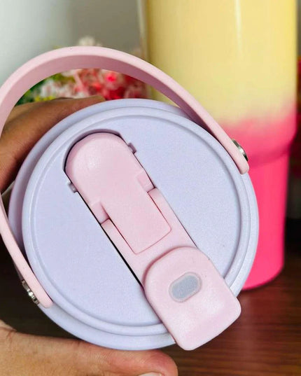 Pastel Dual Shade Tumbler With Handle