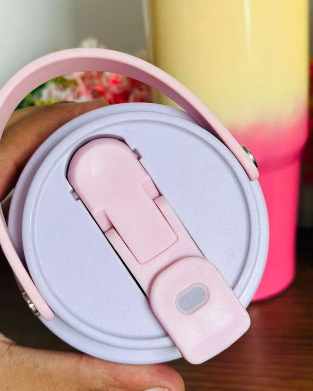 Pastel Dual Shade Tumbler With Handle