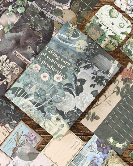 Vintage Aesthetic Journaling Set with Stickers