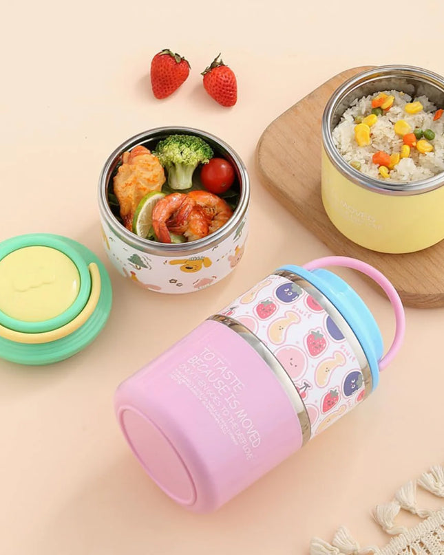 Cartoonistic Double Layer SS Lunch Box (aa240)