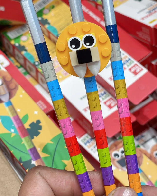 Lego DIY Puzzle Pencil Set