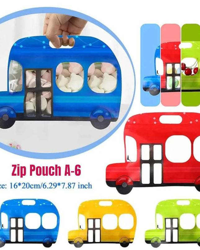 Car Design Zip Lock Pouch (Pack of 5)