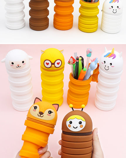 Silicon Foldable Pen Holder
